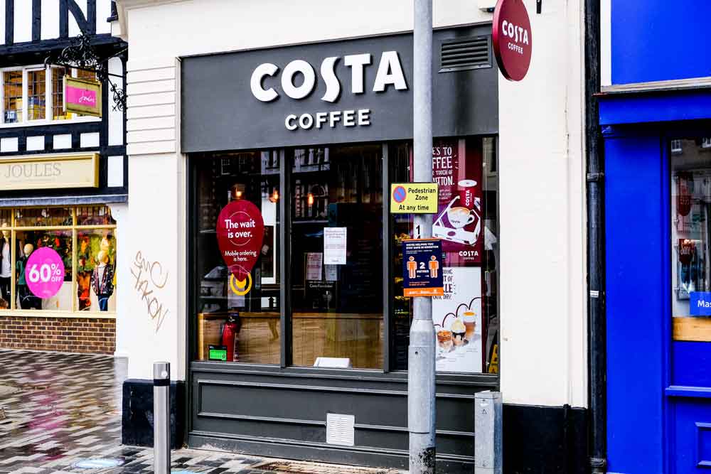 Strategic Location Costa Coffee